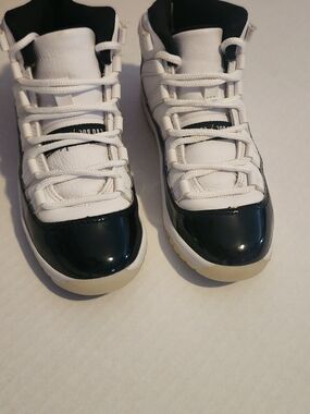 Jordan Kids White and Black High-Top Sneakers